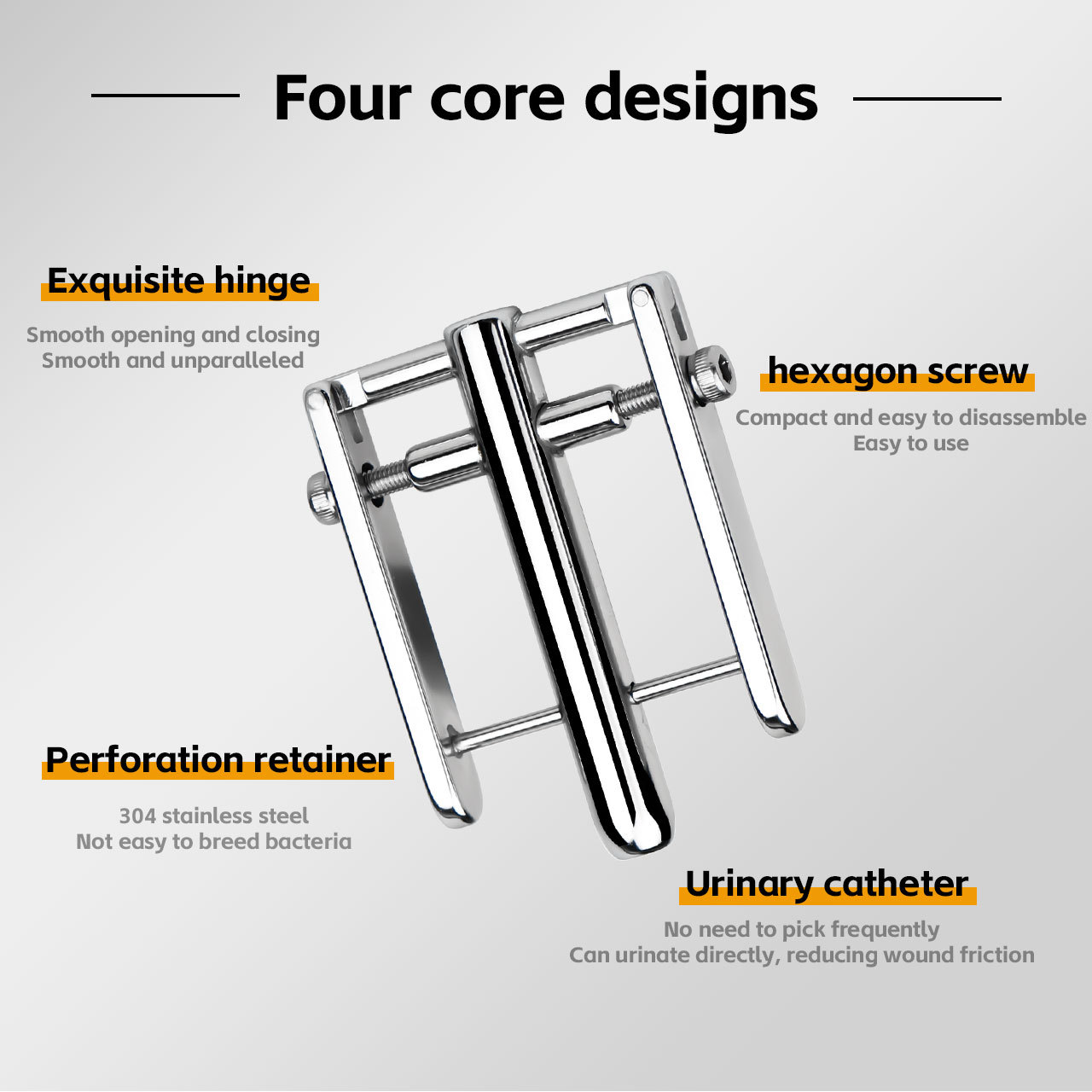 Prince Albert Piercing Clamp – Dual-Sided PA Lock Tool