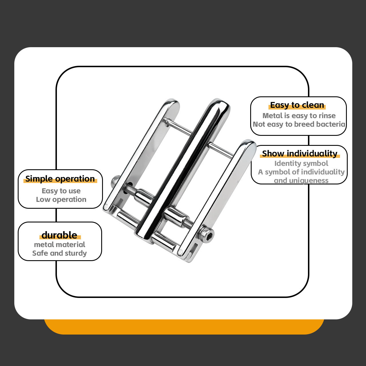 Prince Albert Piercing Clamp – Dual-Sided PA Lock Tool