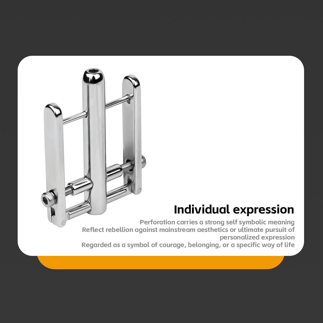Prince Albert Piercing Clamp – Dual-Sided PA Lock Tool