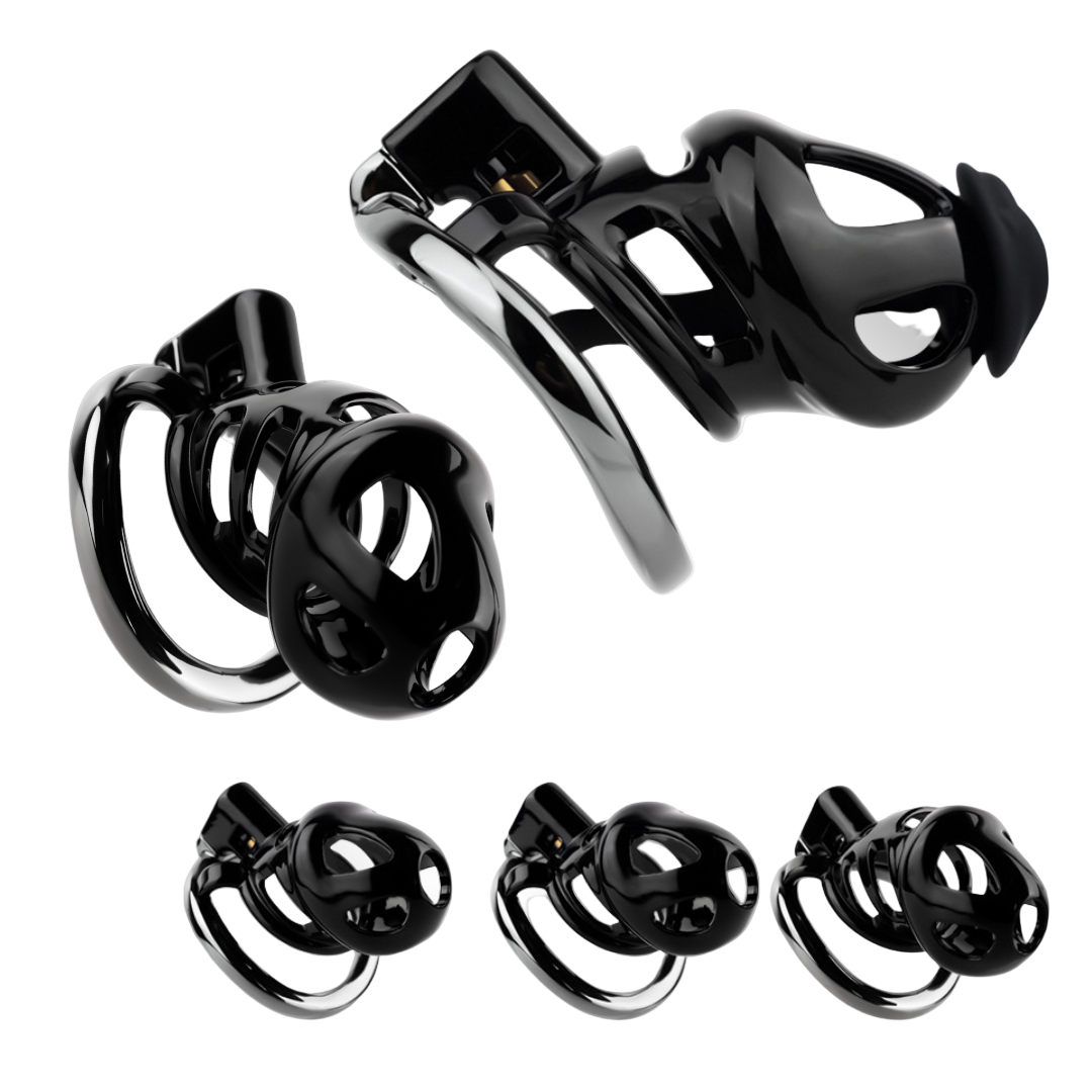 Resin & Alloy Cobra Chastity Cage for Long-Term Wear