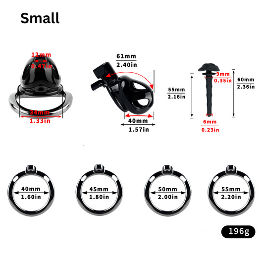 Resin & Alloy Cobra Chastity Cage for Long-Term Wear