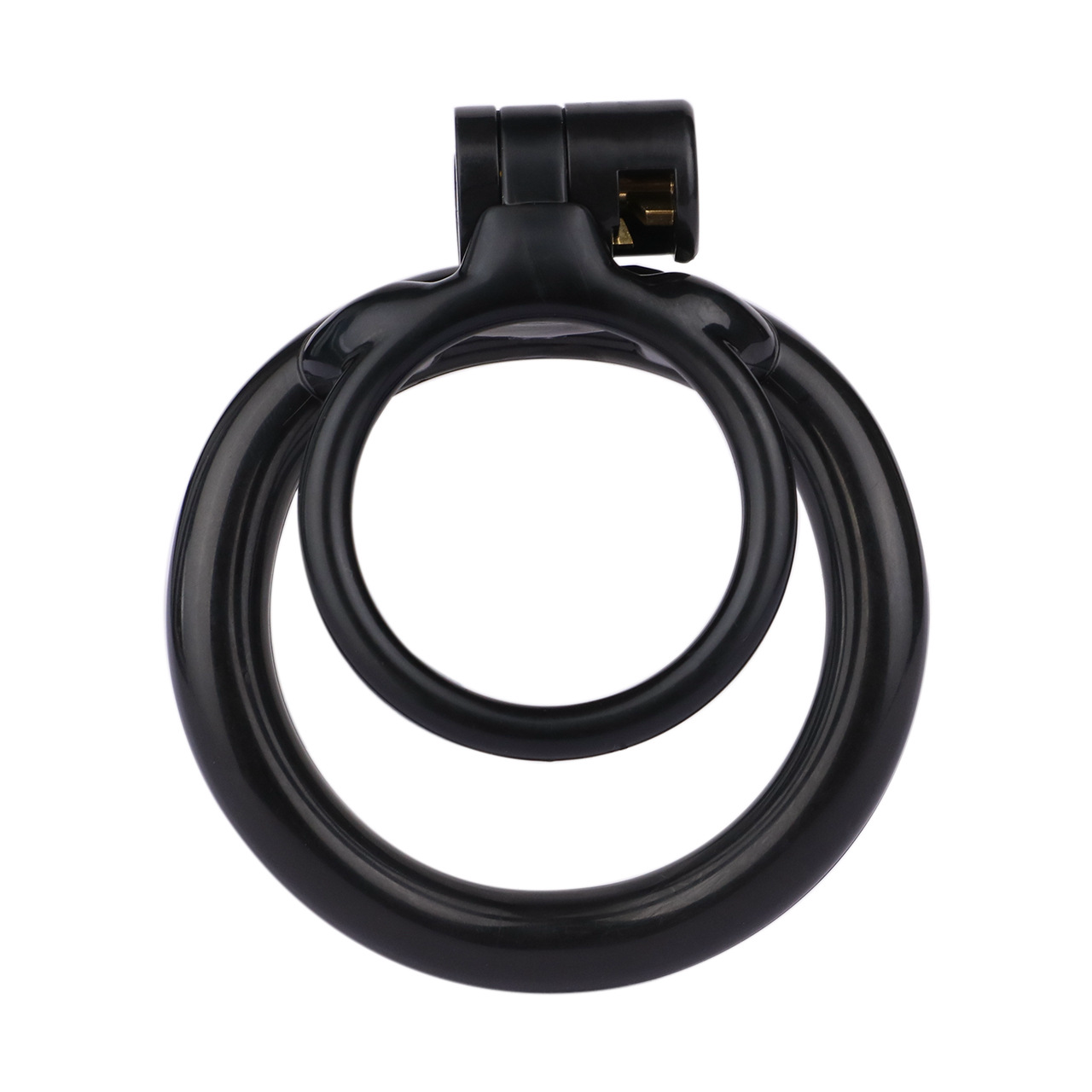 Lockable Resin Cock Ring Chastity Cage – Lightweight Penis Lock Blue/Black/Pink/White