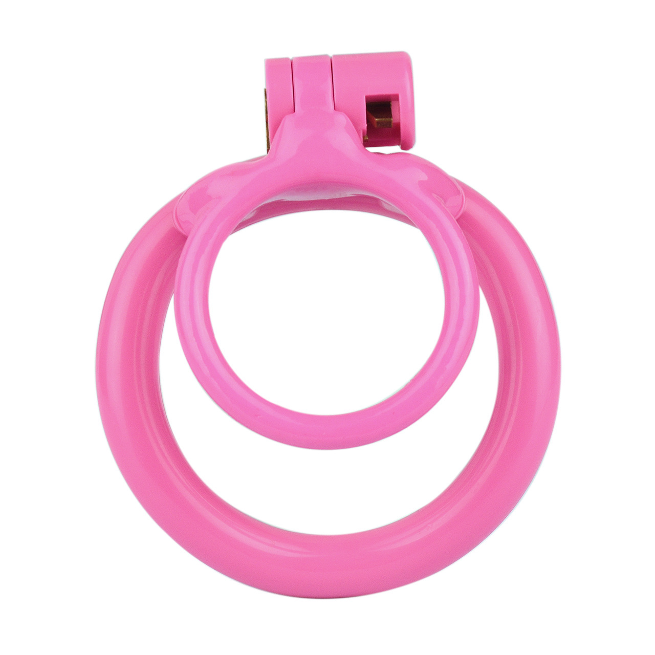 Lockable Resin Cock Ring Chastity Cage – Lightweight Penis Lock Blue/Black/Pink/White