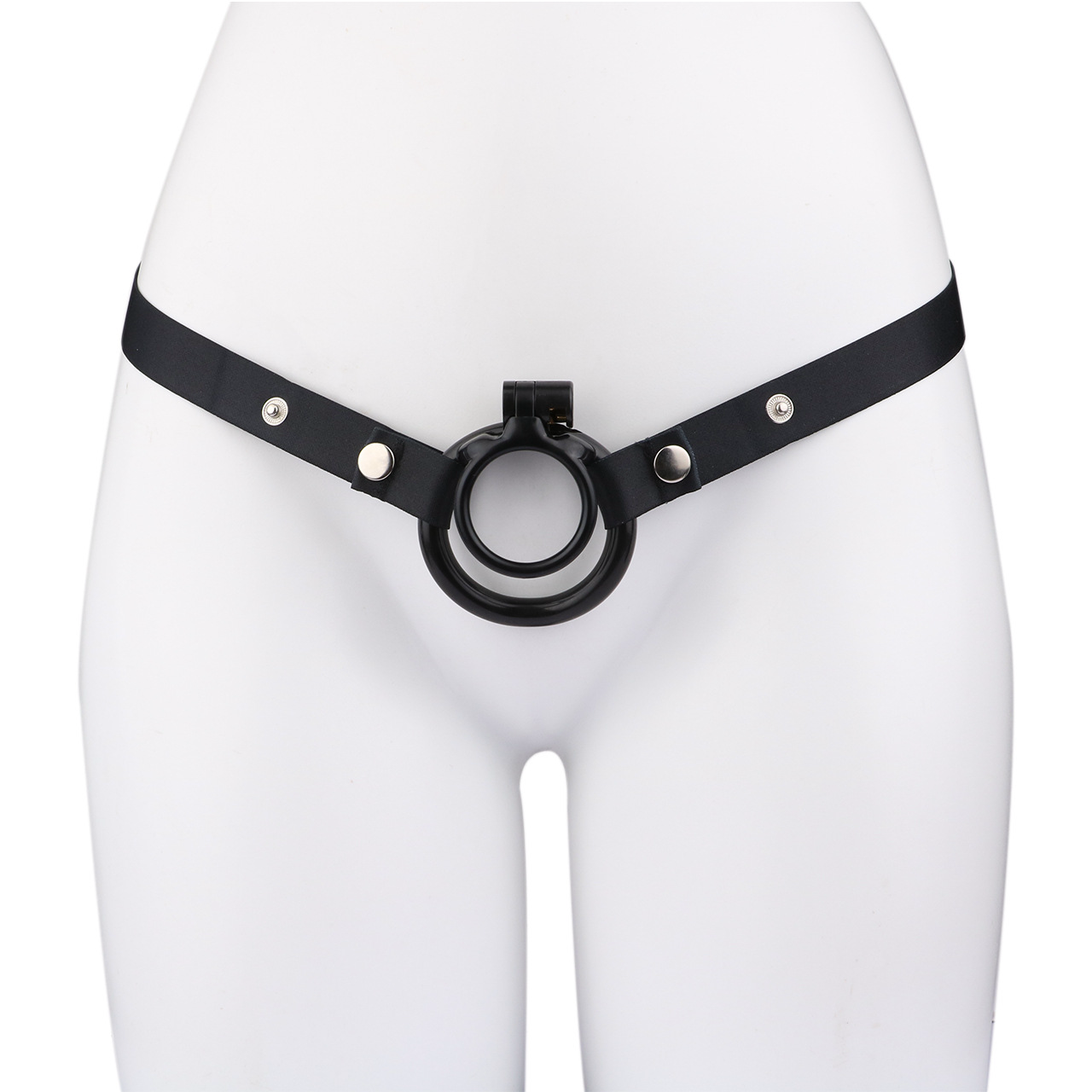 Lockable Resin Cock Ring Chastity Cage – Lightweight Penis Lock Blue/Black/Pink/White