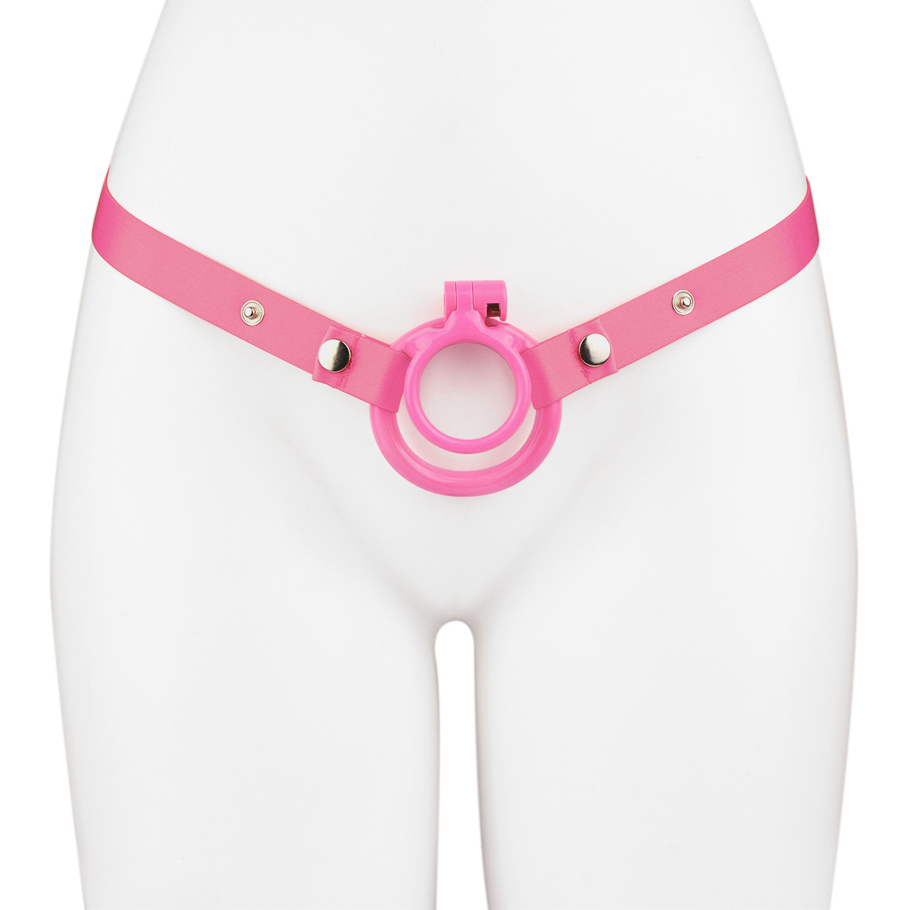 Lockable Resin Cock Ring Chastity Cage – Lightweight Penis Lock Blue/Black/Pink/White