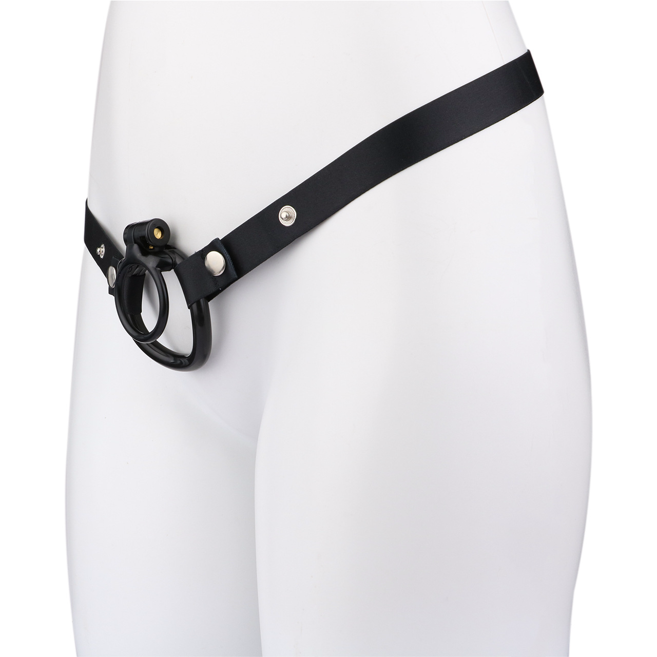 Lockable Resin Cock Ring Chastity Cage – Lightweight Penis Lock Blue/Black/Pink/White
