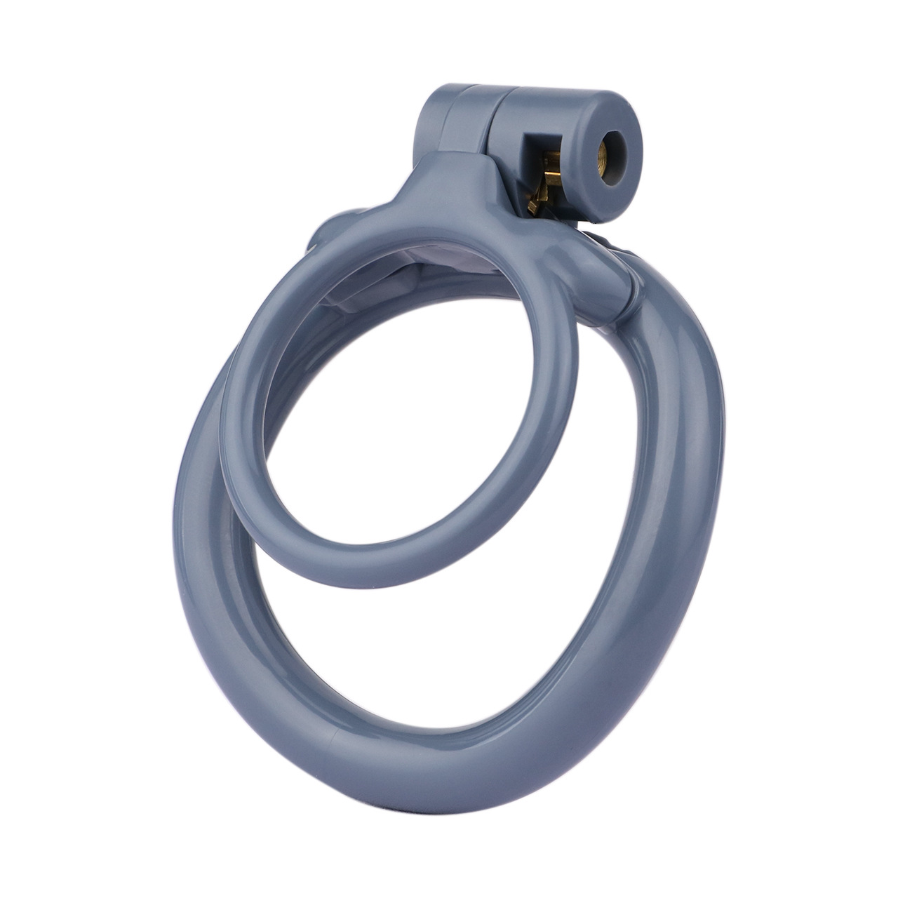Lockable Resin Cock Ring Chastity Cage – Lightweight Penis Lock Blue/Black/Pink/White