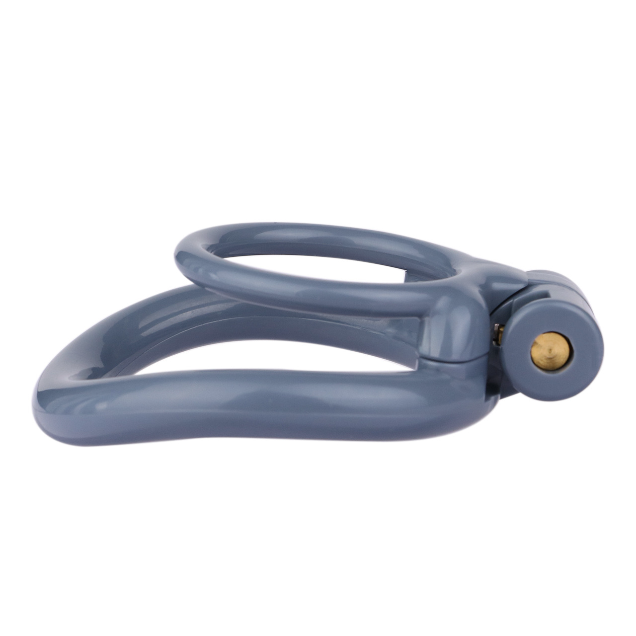 Lockable Resin Cock Ring Chastity Cage – Lightweight Penis Lock Blue/Black/Pink/White