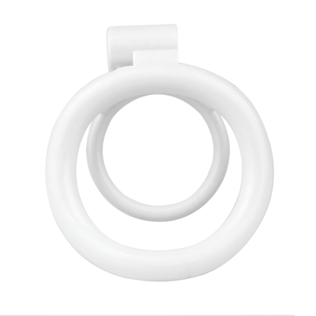 Lockable Resin Cock Ring Chastity Cage – Lightweight Penis Lock Blue/Black/Pink/White