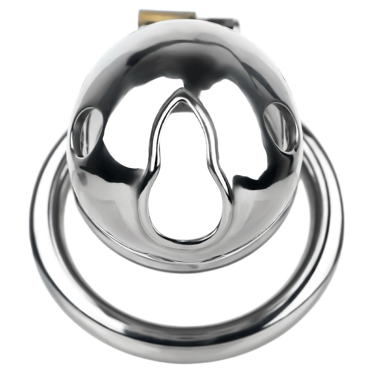 Solid Stainless Steel Goldfish Chastity Cage