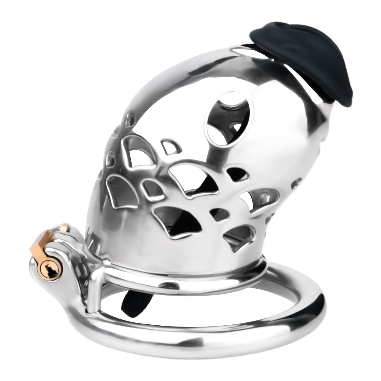 Solid Stainless Steel Goldfish Chastity Cage