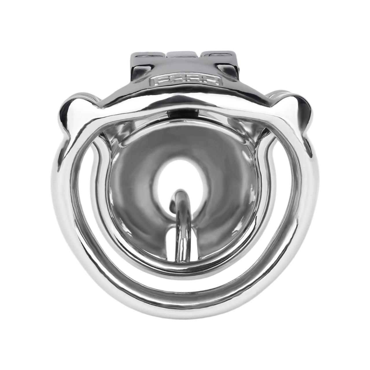 Metal Cobra PA Chastity Cage with PU Strap Prince Albert Penis Piercing BDSM Cock Cage