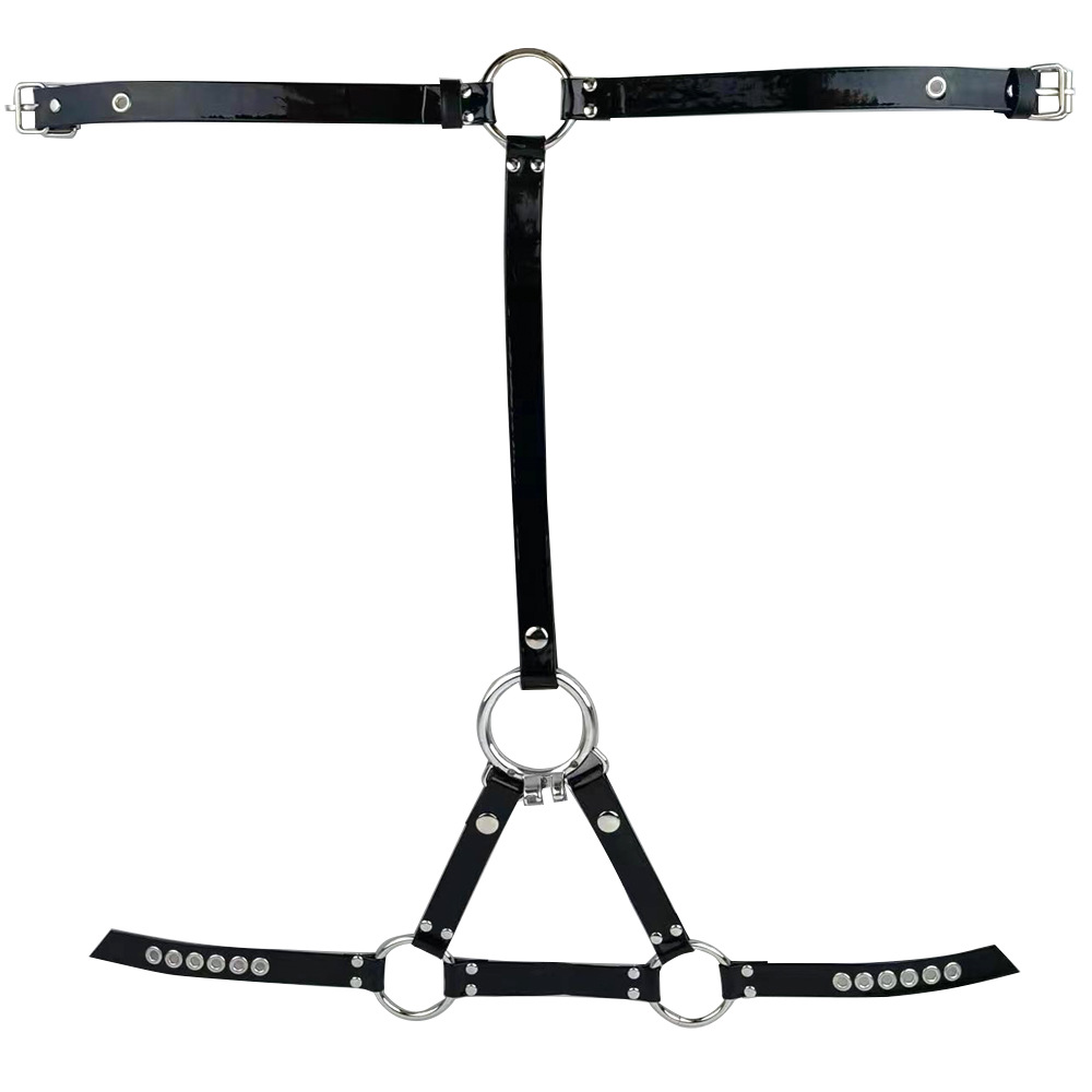 Tiny Inverted Chastity Cage with PU Belt Negative Cock Cage for Sissy Crossdressers