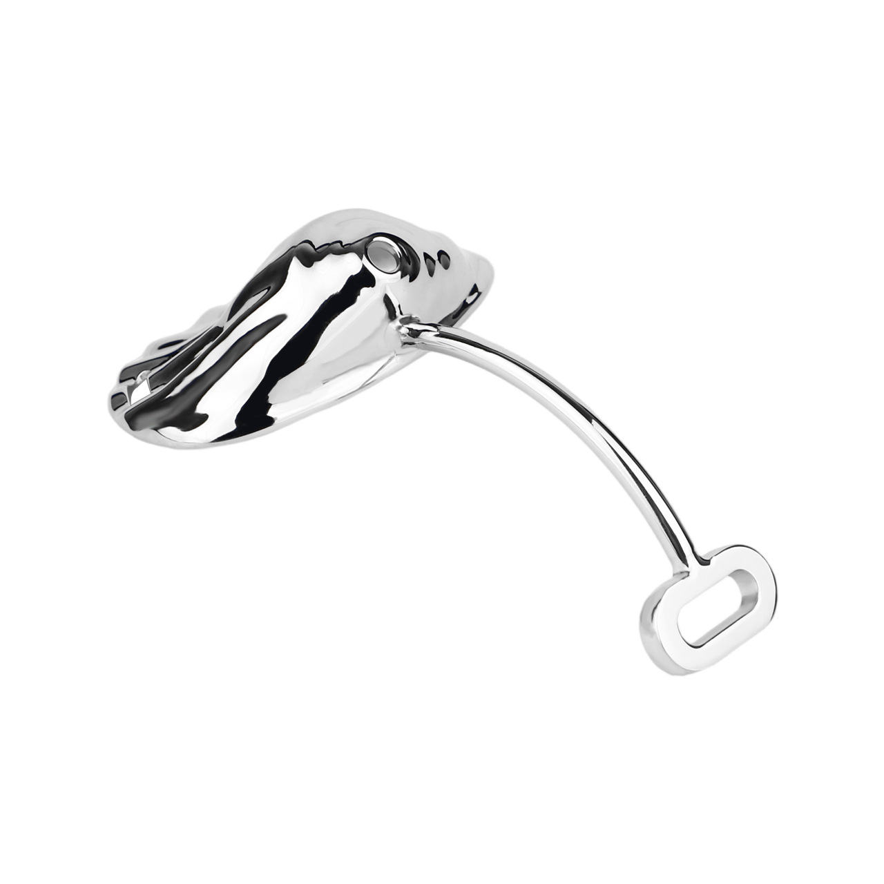 Micro Metal Shell Chastity Cage with Anal Plug and Soft Catheter
