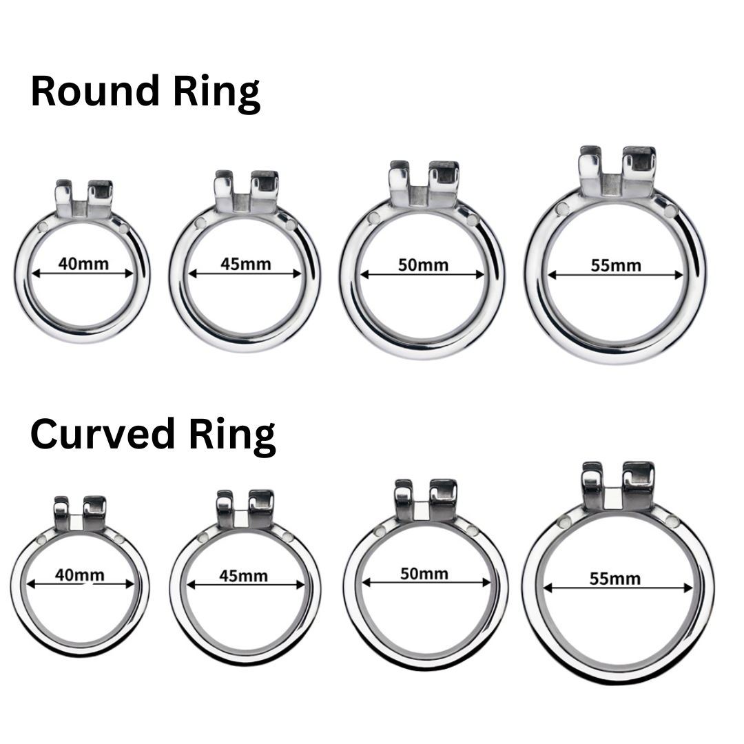 Hollow Cobra Male Chastity Cage - S/M/L/XL Cage Sizes Metal Cock Cage for Men