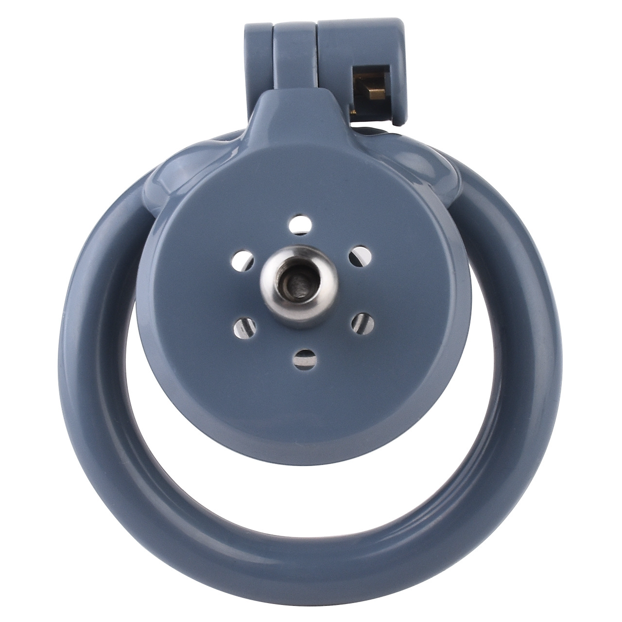 small Inverted Chastity Cage with Removable Steel Ball Plug and Silicone Catheter