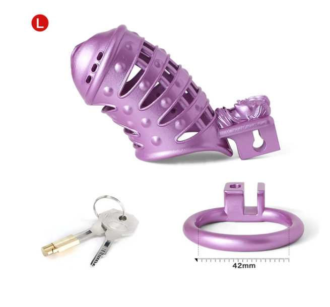 Spiked Chastity Cage 3D Printed Pussy Cock Cage for Sissy - SpikedChastity