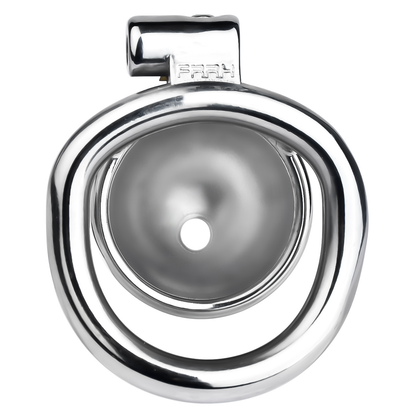Lucky Cat Chastity Cage for Men Silver/Gold Smooth Stainless Steel Restraint for Sexual Control