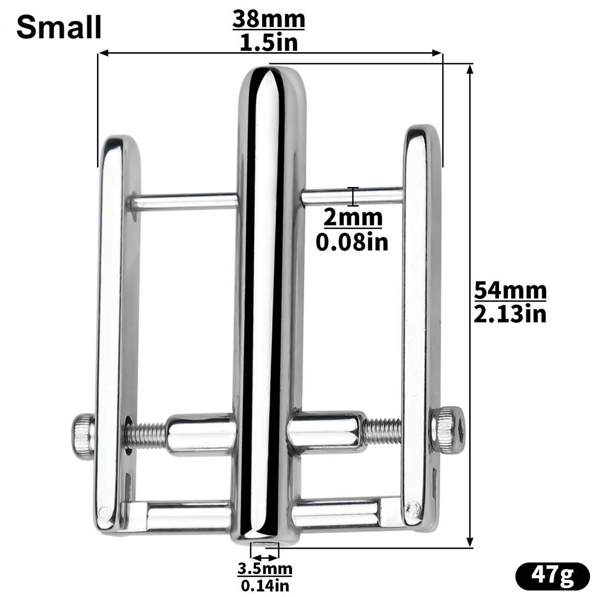 Prince Albert Piercing Clamp – Dual-Sided PA Lock Tool – SpikedChastity