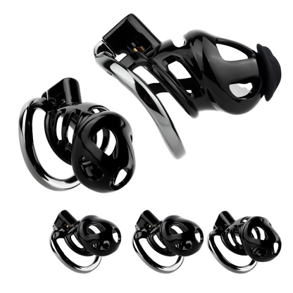 Resin & Alloy Cobra Chastity Cage for Long-Term Wear