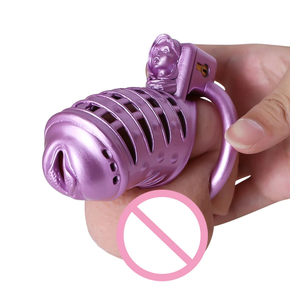 Spiked Chastity Cage 3D Printed Pussy Cock Cage for Sissy - SpikedChastity