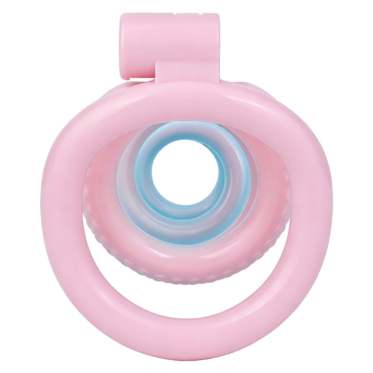 Fantasy Snake Chastity Cage - Light Pink & Blue Gradient Natural ABS Resin Cock Cage Penis Lock