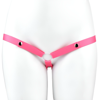 Cage de chasteté rose Sissy Lock avec nœud charmant