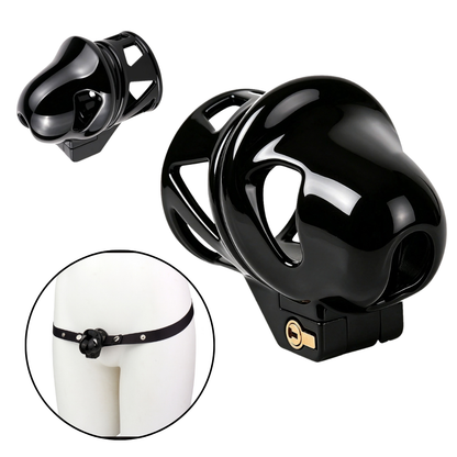 Black Glans Locking Device for Men