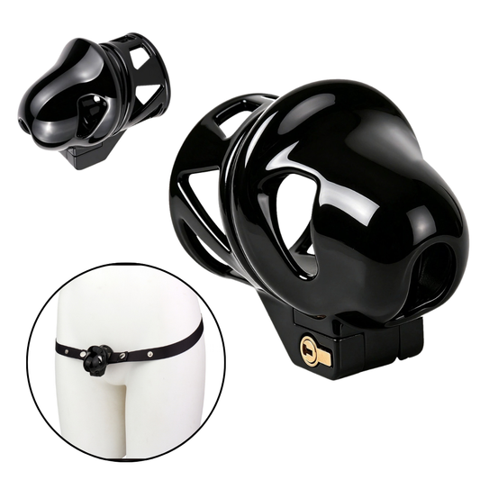 Black Glans Locking Device for Men