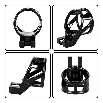 Black Glans Chastity Lock Male Cock Cage BDSM Penis Restraint Devices