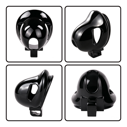 Black Glans Chastity Lock Male Cock Cage BDSM Penis Restraint Devices