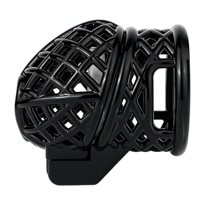 Lightweight Nest Glans Chastity Lock Black Pink Resin Cock Cage for Men and Sissy