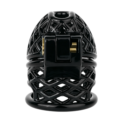 Lightweight Nest Glans Chastity Lock Black Pink Resin Cock Cage for Men and Sissy