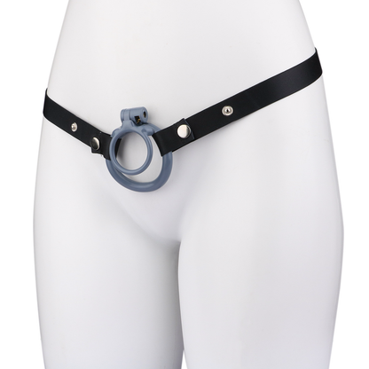 Lockable Resin Cock Ring Chastity Cage – Lightweight Penis Lock Blue/Black/Pink/White
