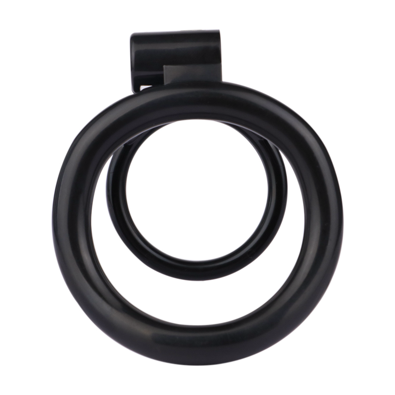 Lockable Resin Cock Ring Chastity Cage – Lightweight Penis Lock Blue/Black/Pink/White