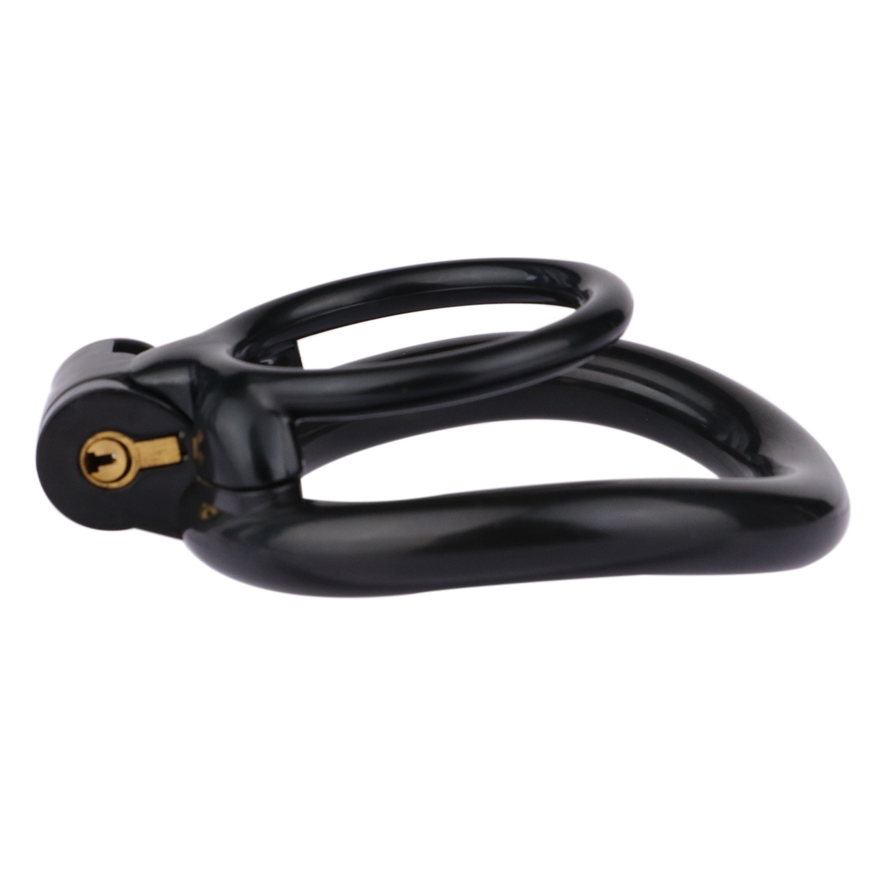 Lockable Resin Cock Ring Chastity Cage – Lightweight Penis Lock Blue/Black/Pink/White