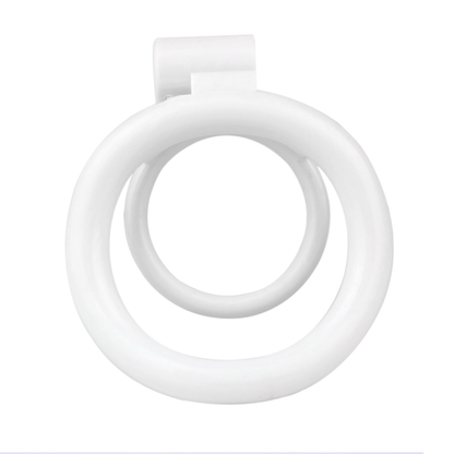 Lockable Resin Cock Ring Chastity Cage – Lightweight Penis Lock Blue/Black/Pink/White