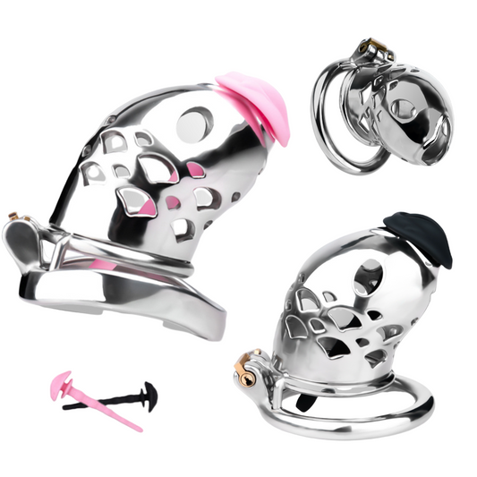 Solid Stainless Steel Goldfish Chastity Cage