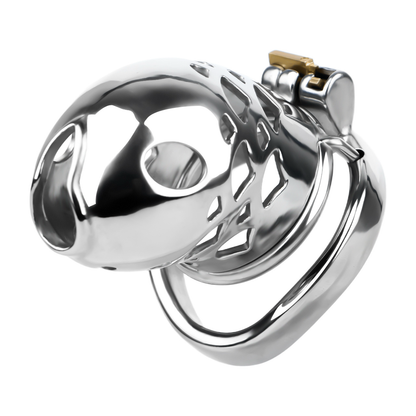 Solid Stainless Steel Goldfish Chastity Cage