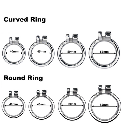 Solid Stainless Steel Goldfish Chastity Cage
