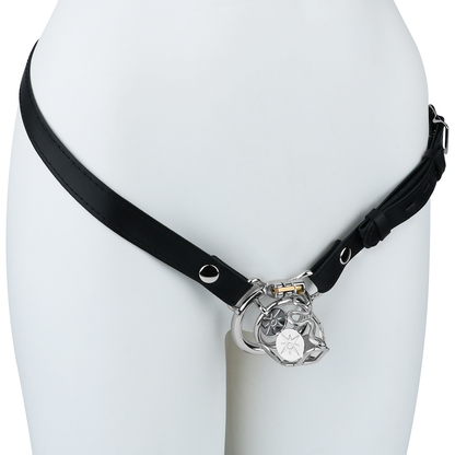 Stainless Steel Snake Shield Modern Chastity Cage Locking Male Cock Cage