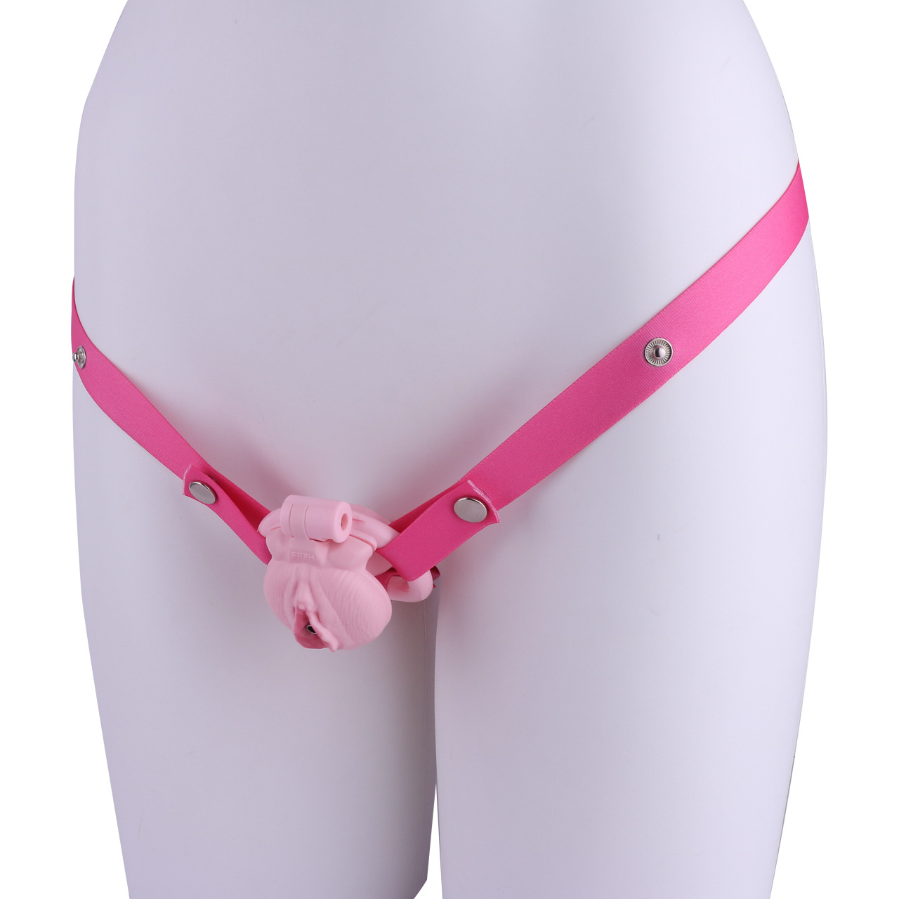 Realistic Clit Chastity Cage with Adjustable Inverted Plug Sissy Chastity Lock