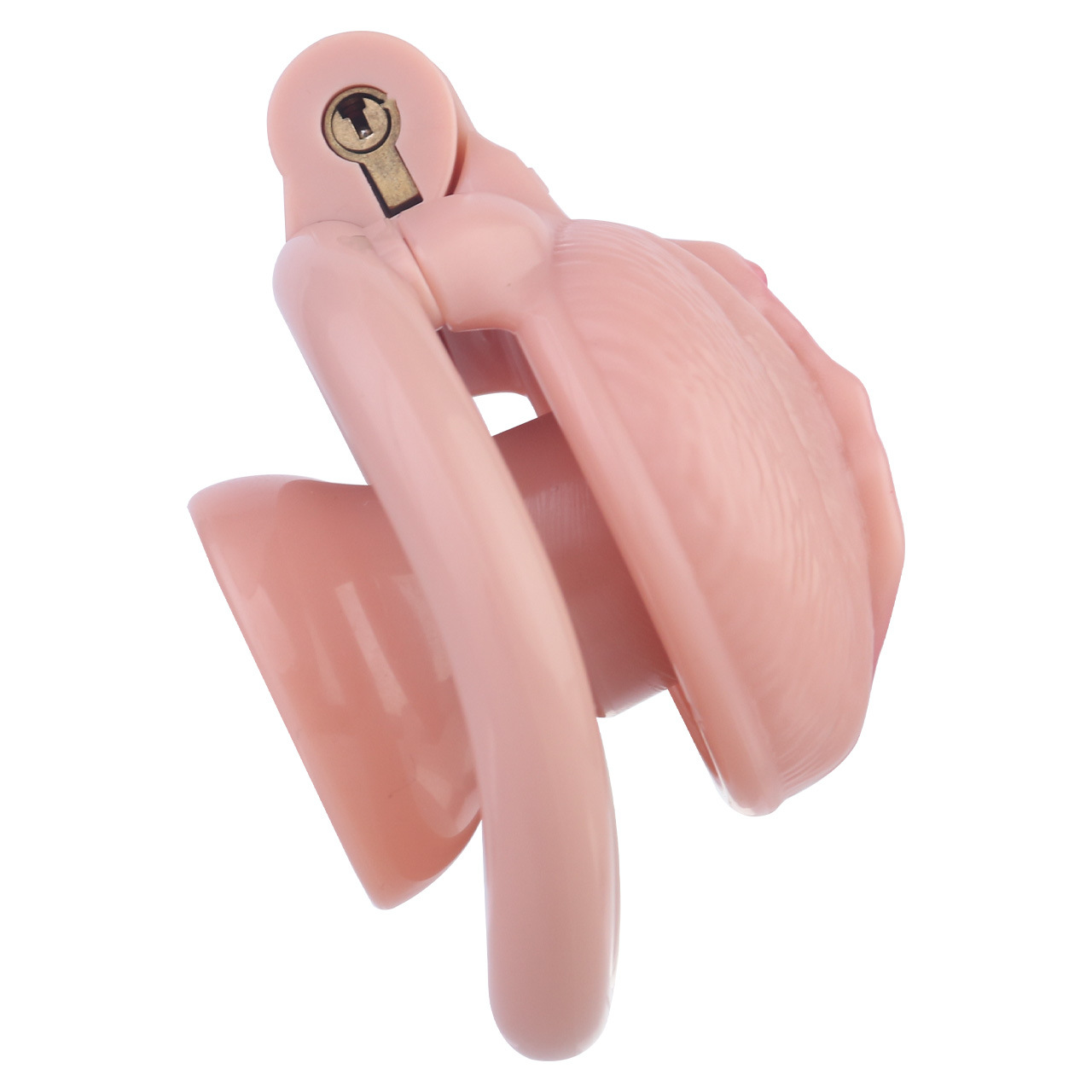 Realistic Clit Chastity Cage with Adjustable Inverted Plug Sissy Chastity Lock