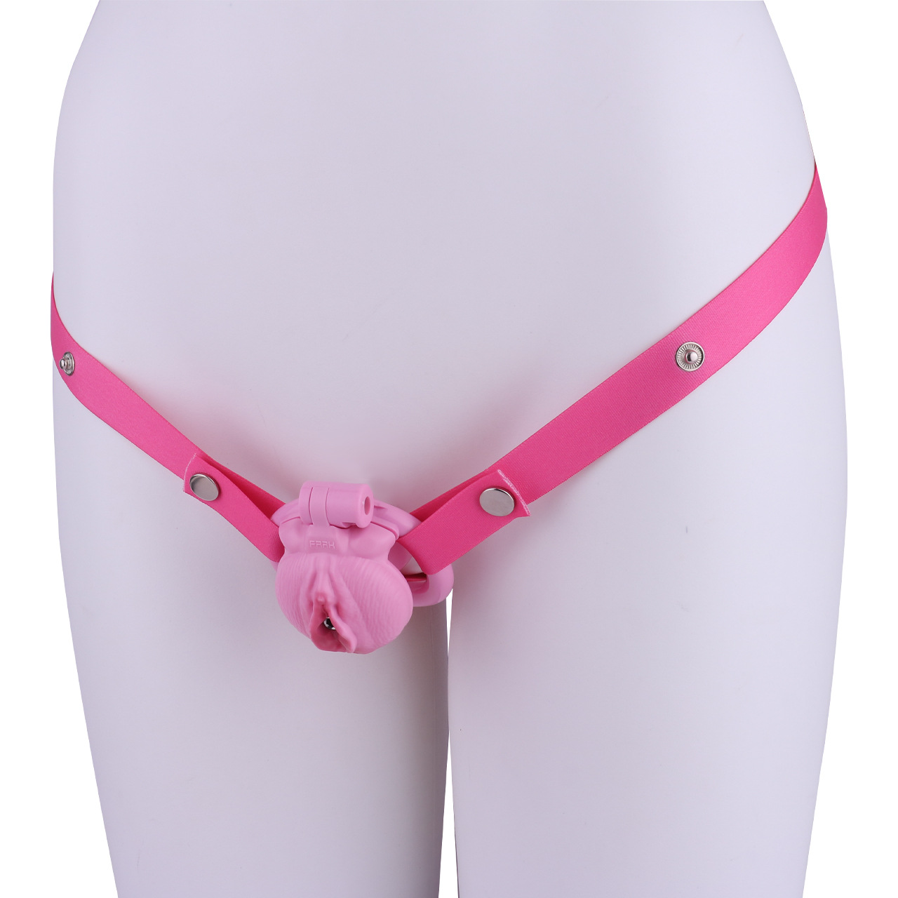 Realistic Clit Chastity Cage with Adjustable Inverted Plug Sissy Chastity Lock