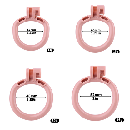 Realistic Clit Chastity Cage with Adjustable Inverted Plug Sissy Chastity Lock