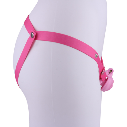 Realistic Clit Chastity Cage with Adjustable Inverted Plug Sissy Chastity Lock