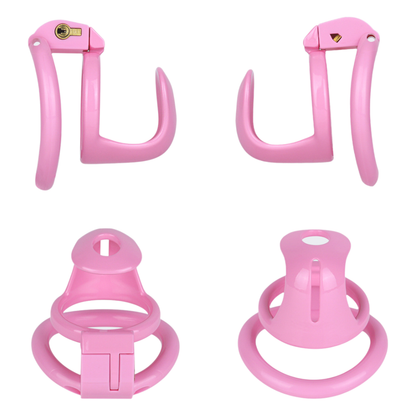 Ultra-Light Small Resin Chastity Cage Black/Pink Sissy BDSM Device Sex Toy Cock Cage