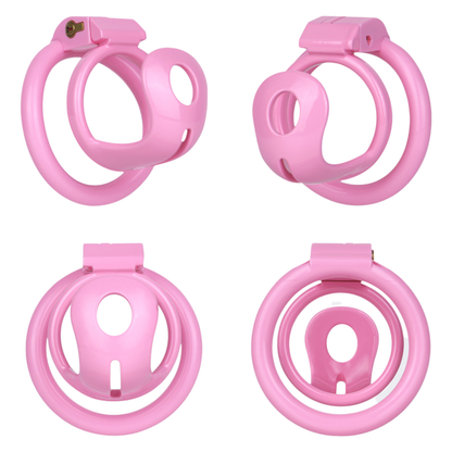 Ultra-Light Small Resin Chastity Cage Black/Pink Sissy BDSM Device Sex Toy Cock Cage