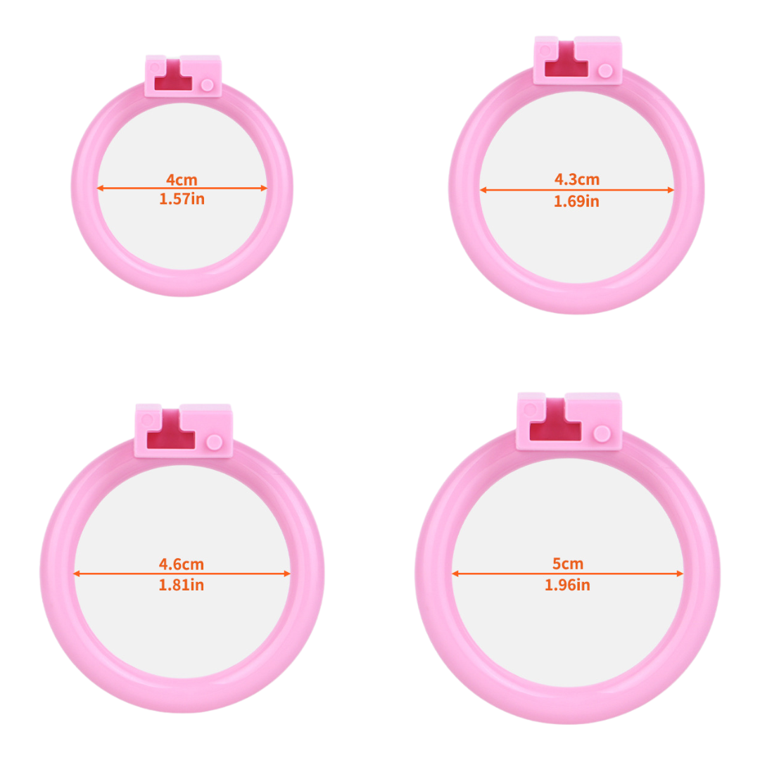 Ultra-Light Small Resin Chastity Cage Black/Pink Sissy BDSM Device Sex Toy Cock Cage