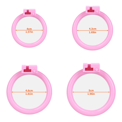 Ultra-Light Small Resin Chastity Cage Black/Pink Sissy BDSM Device Sex Toy Cock Cage